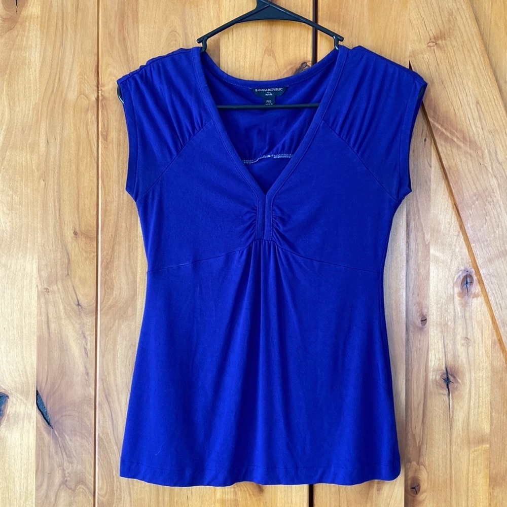 Banana Republic Petite XS blue shirt